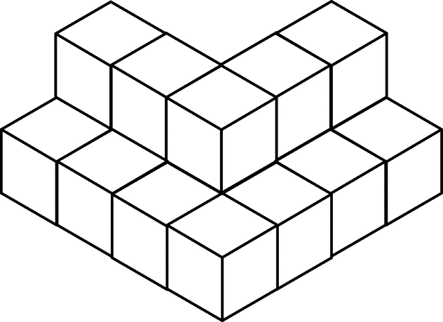 cube clipart stack