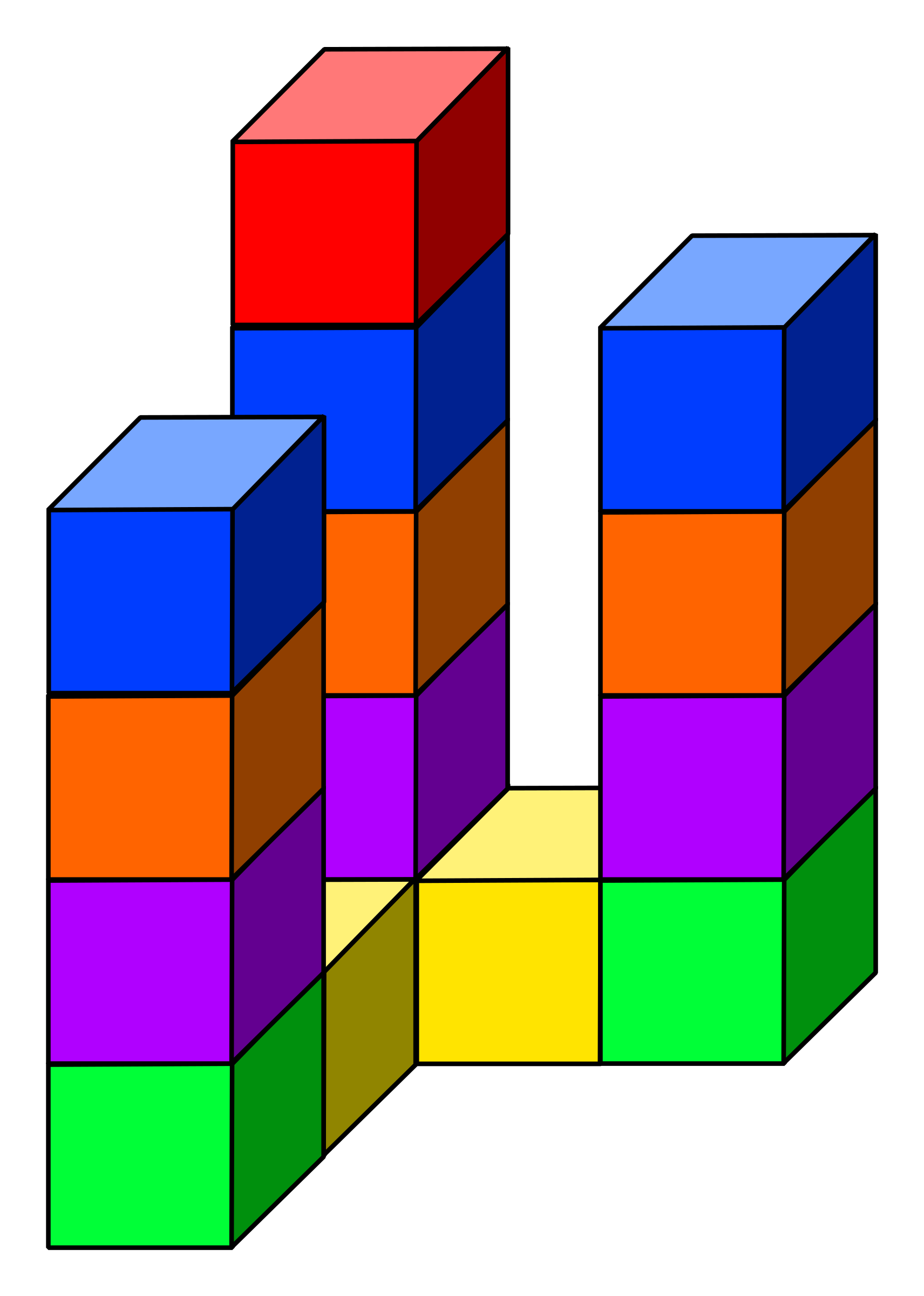 cube clipart towers