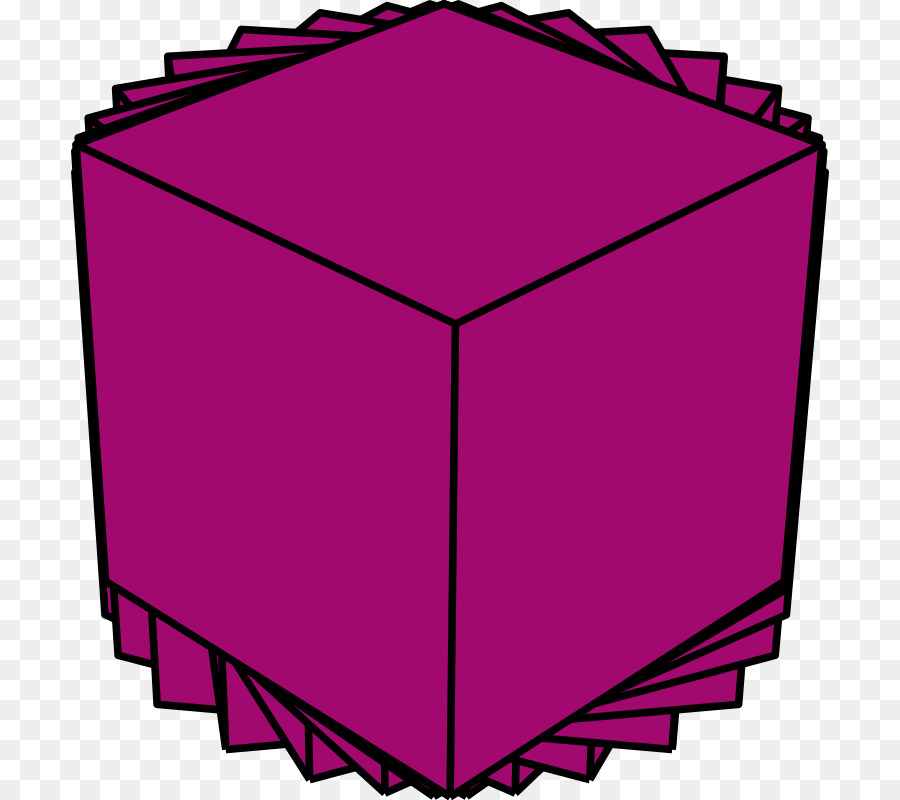 Clip art line angle. Cube clipart violet