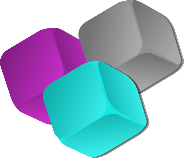 Cube clipart violet. Cubes clip art at