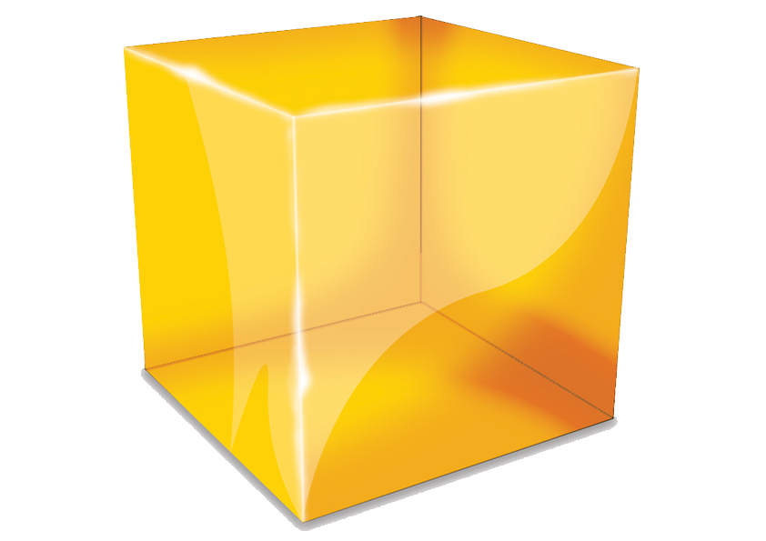 cube clipart yellow cube