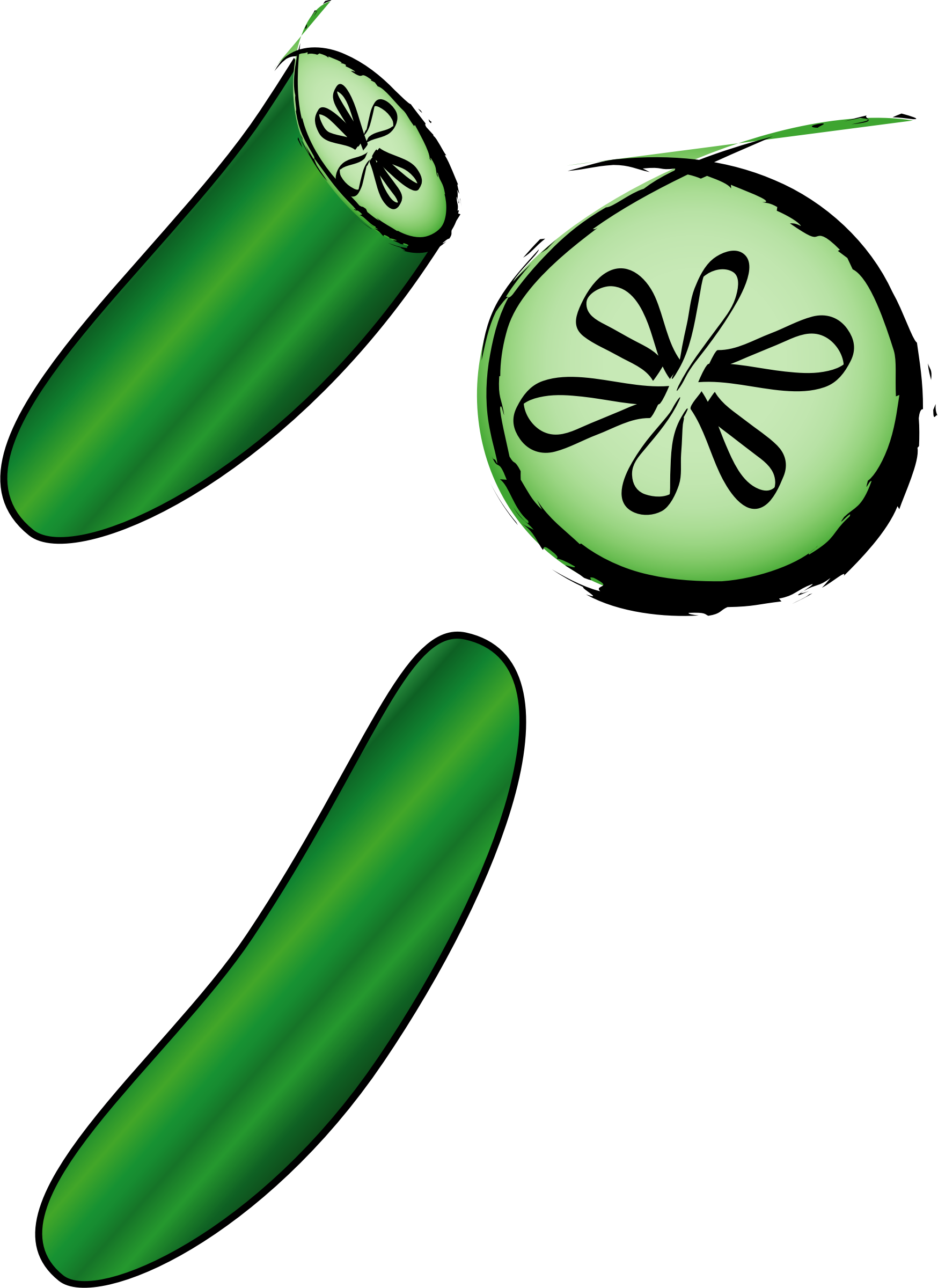 cucumber clipart green food