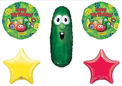 Veggie tales larry birthday. Cucumber clipart veggietale