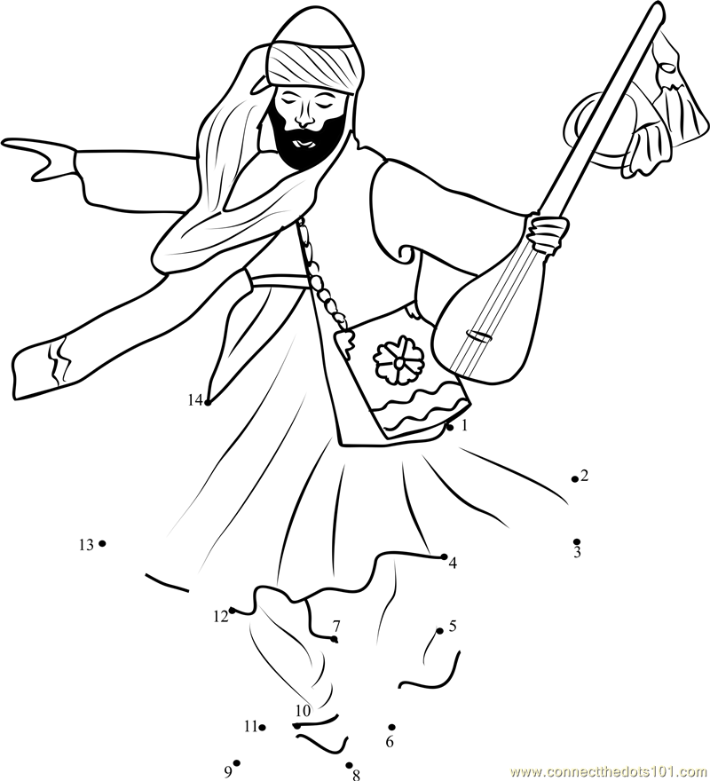 Pakistani cultural dance dot. Culture clipart balochi