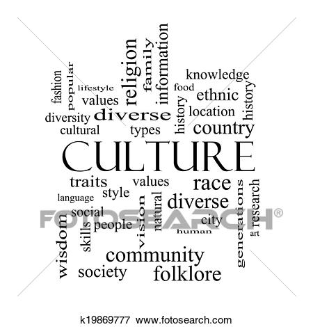 culture clipart black and white