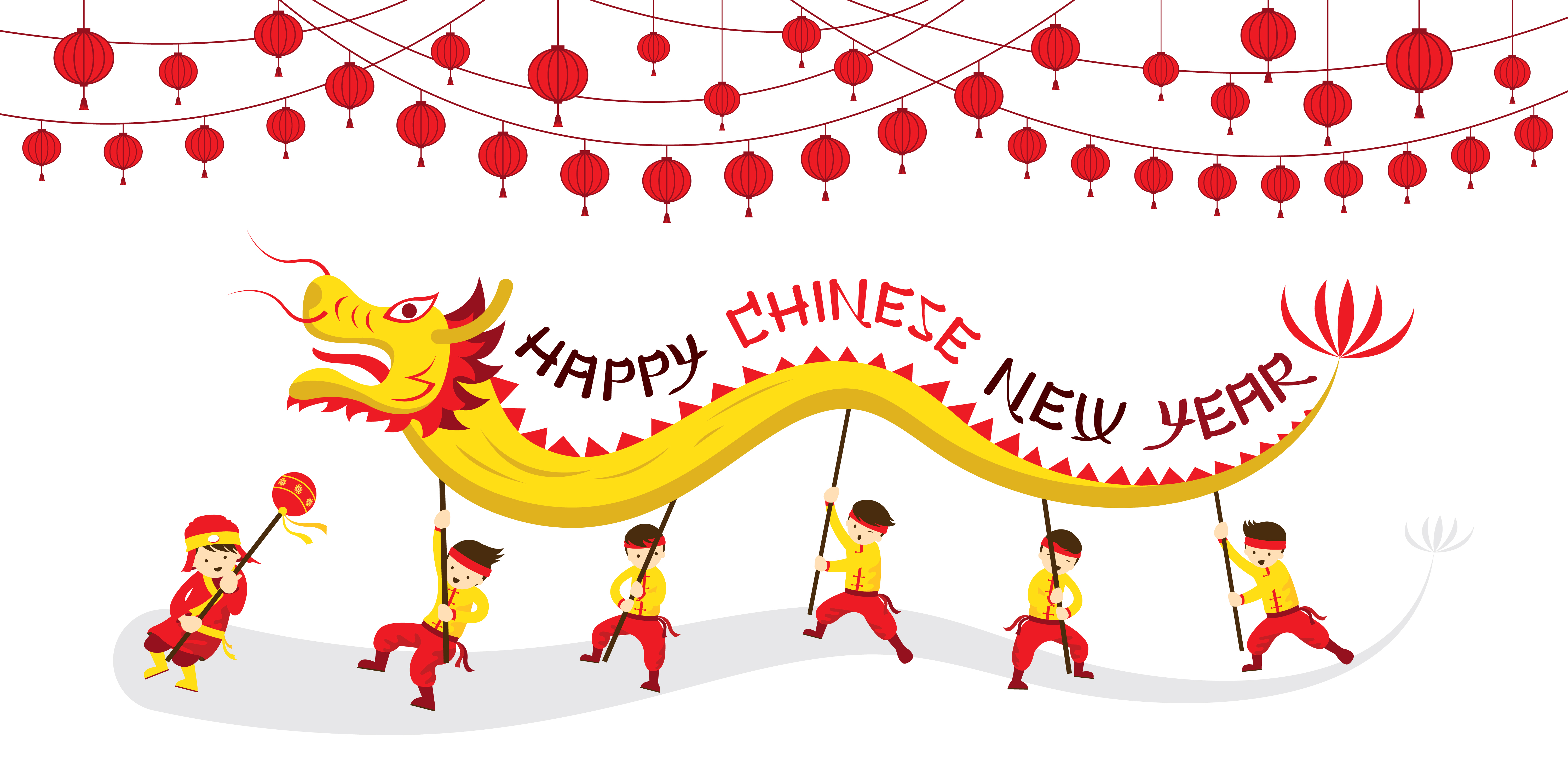 The chinese new year. Culture clipart customs