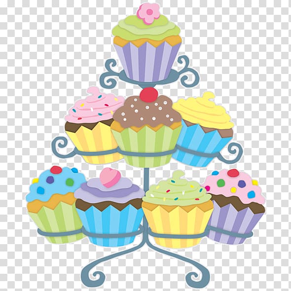 Cake stand transparent background. Cupcakes clipart tray cupcake