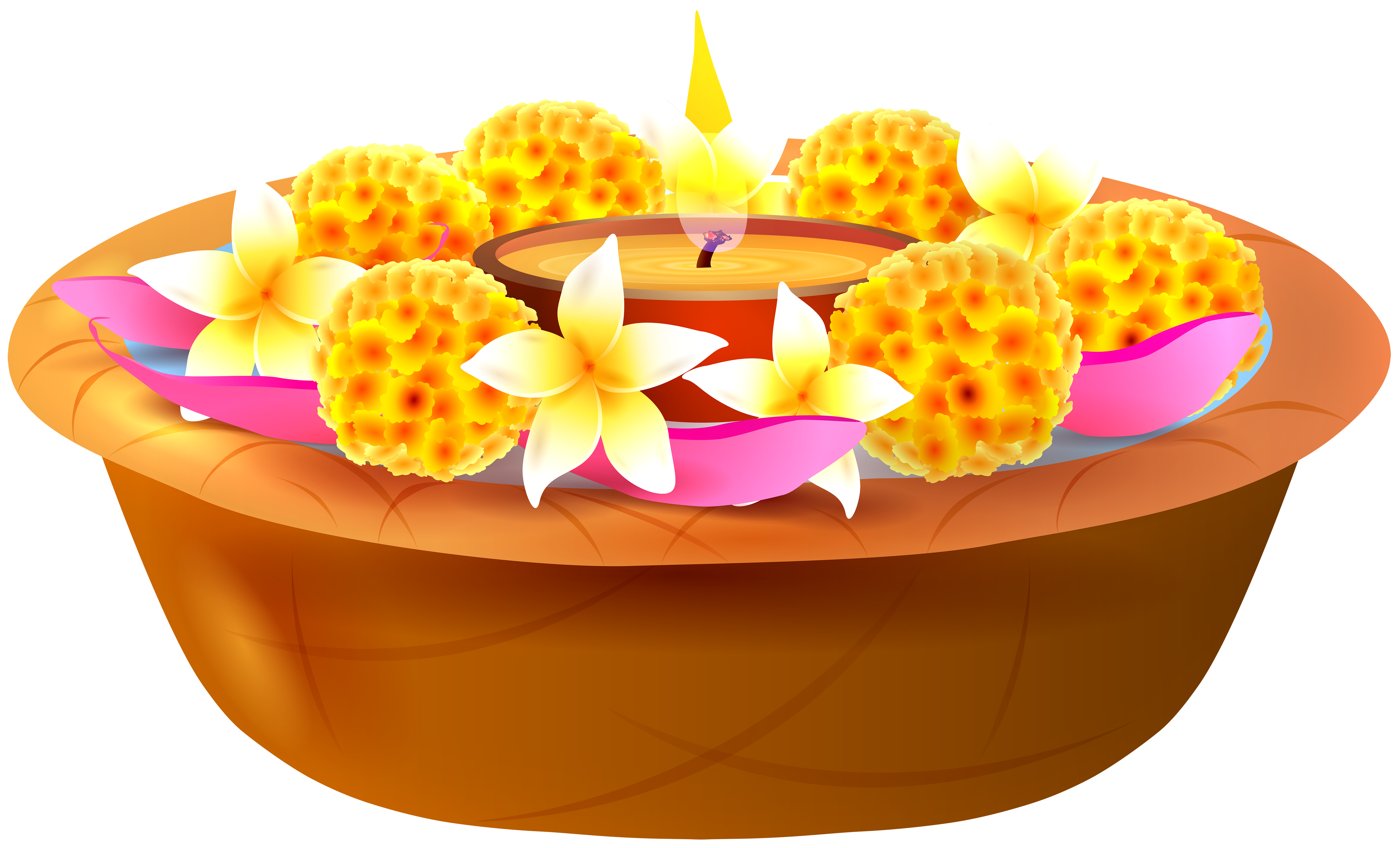 cup clipart flower