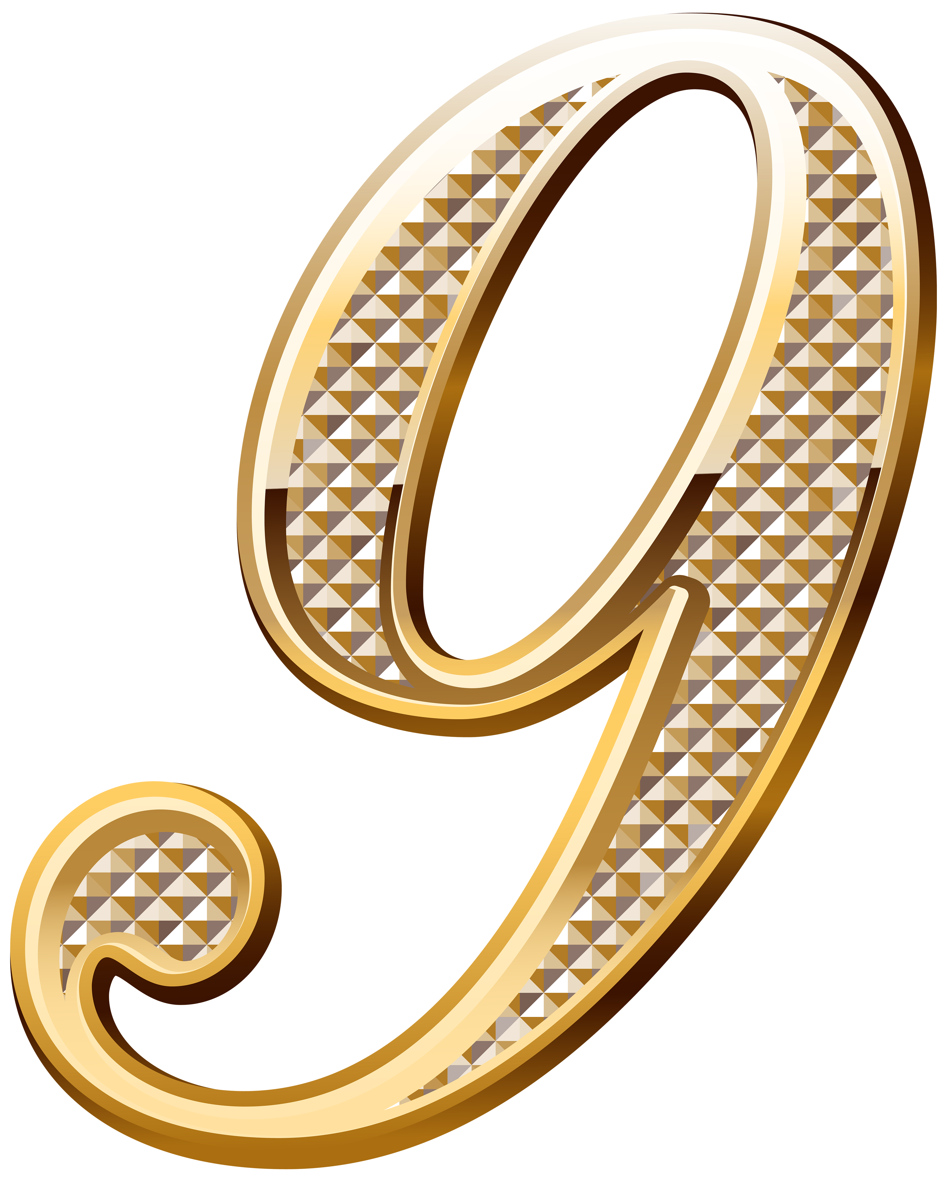 Gold deco number png. Cup clipart nine
