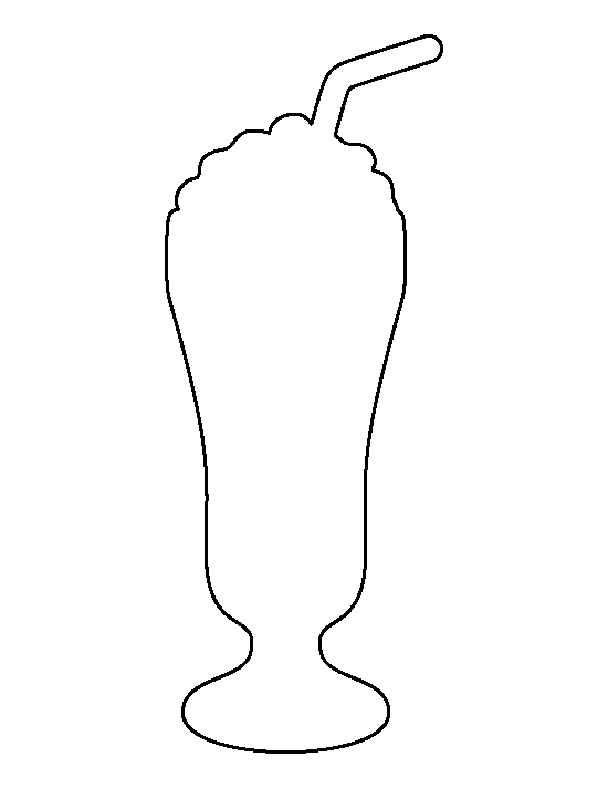 Milkshake pattern use the. Cup clipart template