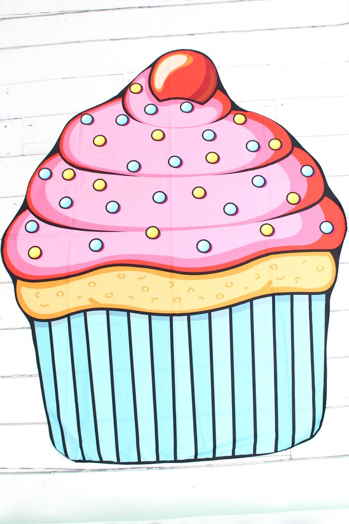 Cupcake clipart beach. Large mat 