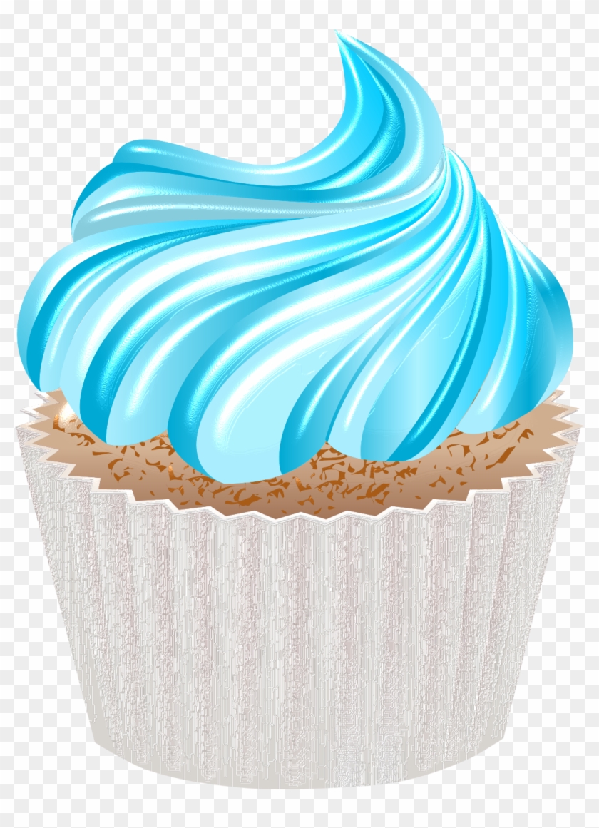 cupcakes clipart blue