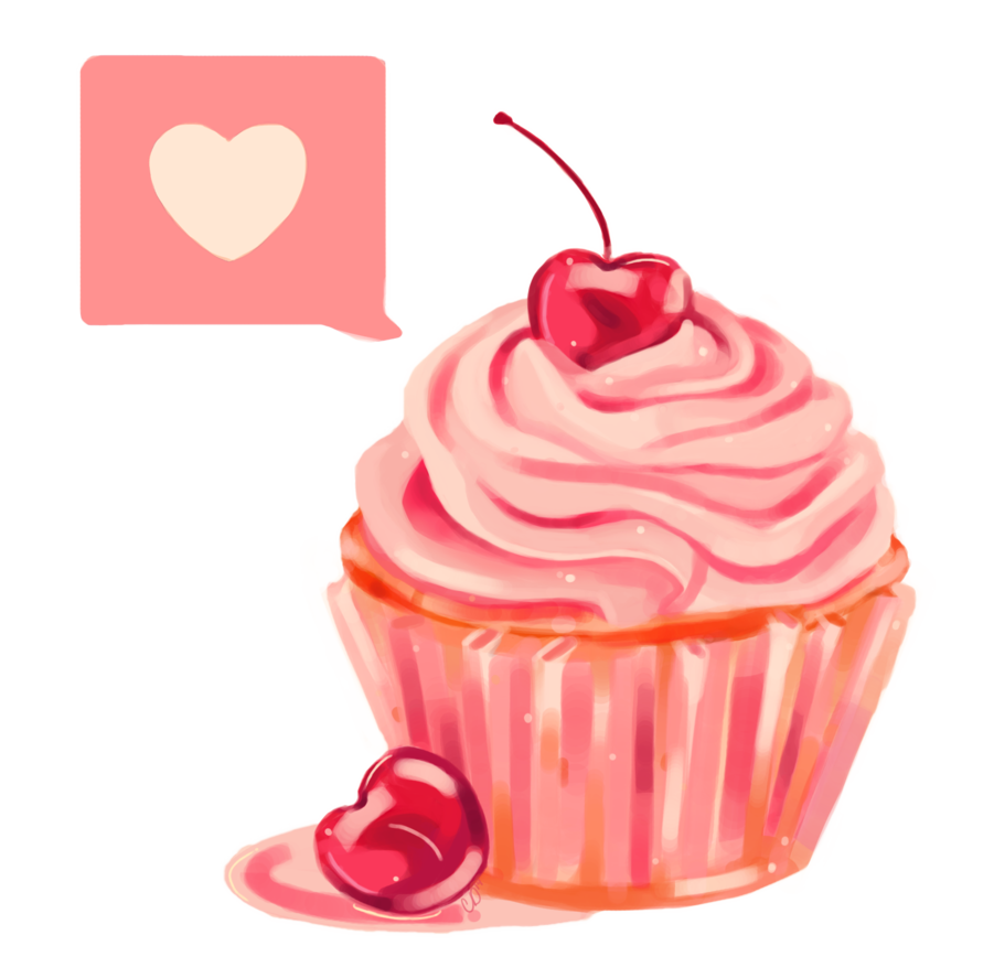 cupcake clipart collage