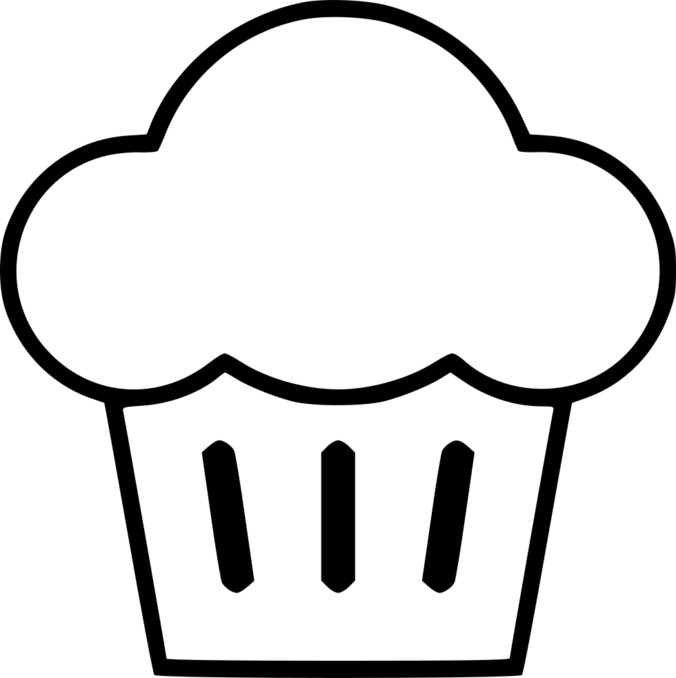 muffins clipart outline