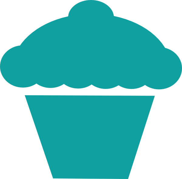 cupcakes clipart turquoise