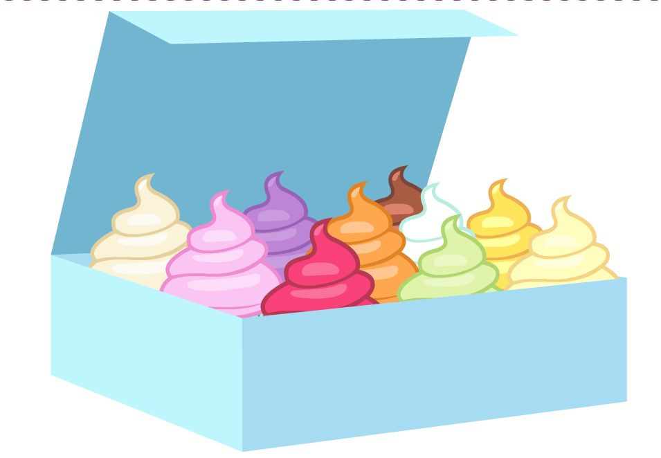 cupcakes clipart box cupcake