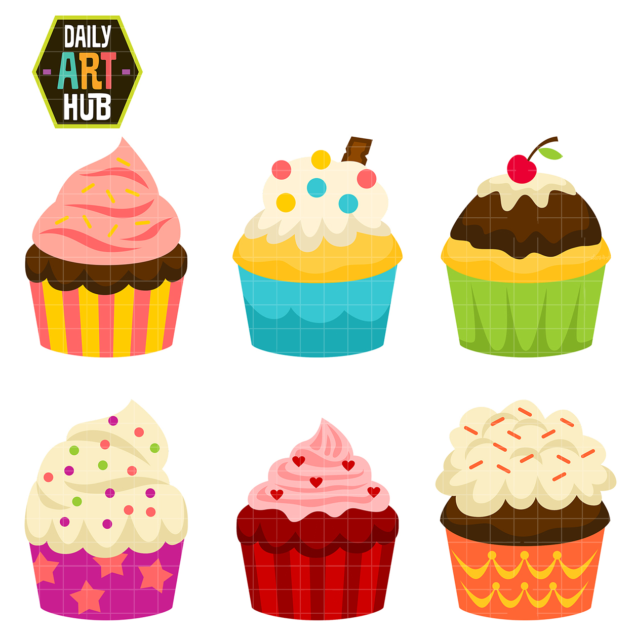 Cupcakes clipart cakesclip. Party cup cakes clip