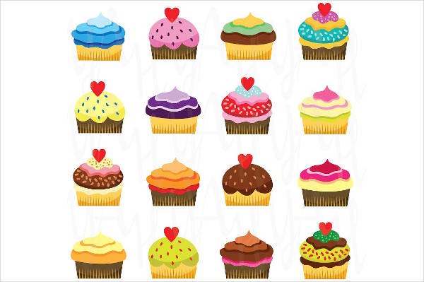 cupcakes clipart colorful cupcake