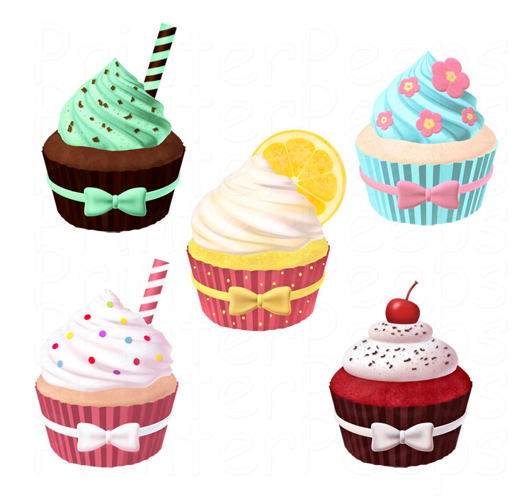 cupcakes clipart fancy cupcake