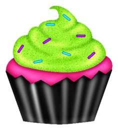 cupcakes clipart green