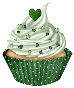 cupcakes clipart green