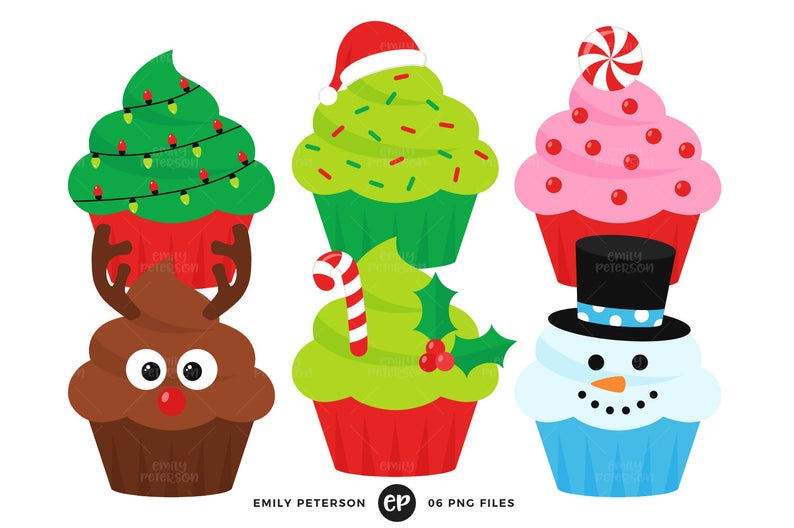 cupcakes clipart holiday