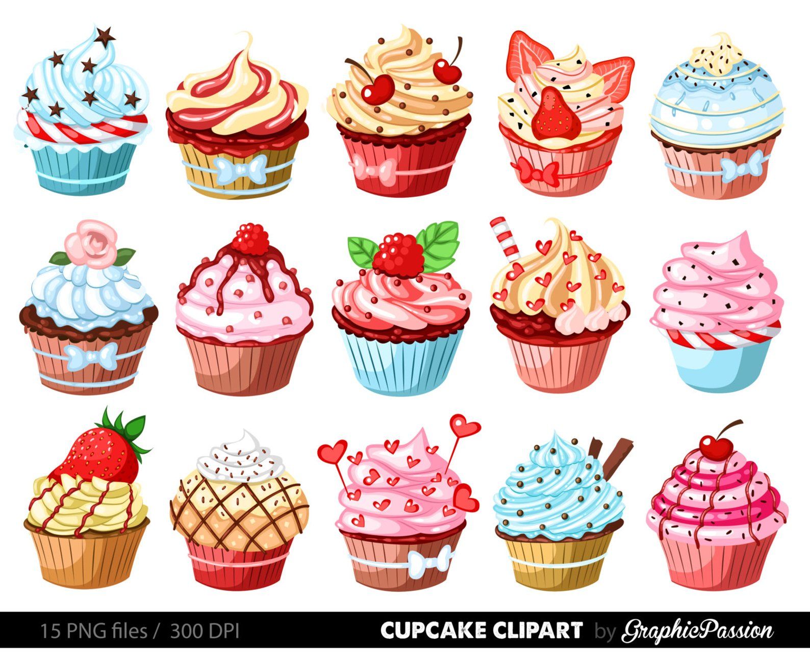 cupcakes clipart mini cupcake