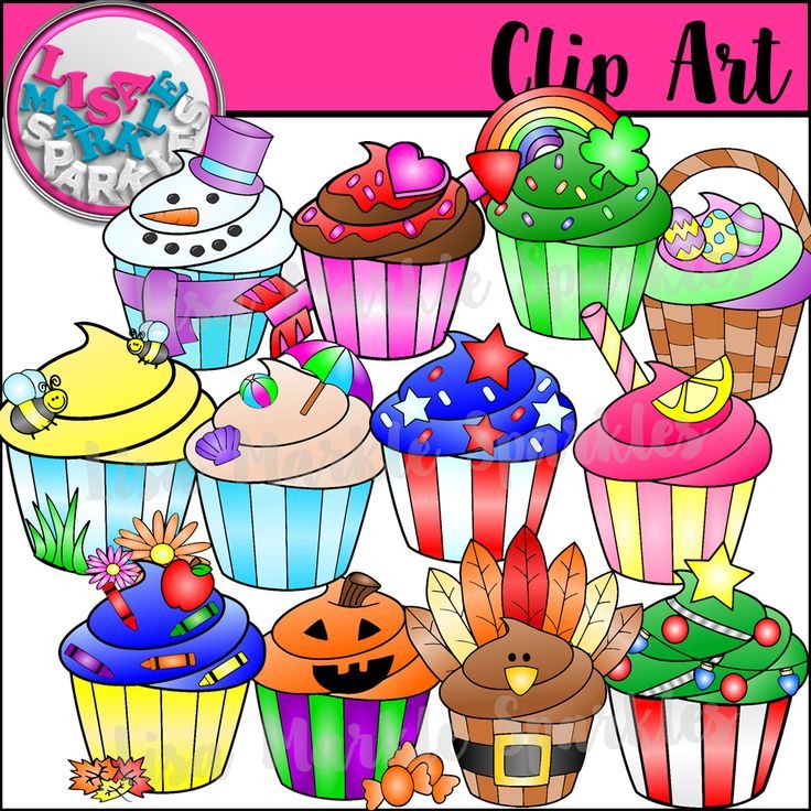 cupcakes clipart monthly
