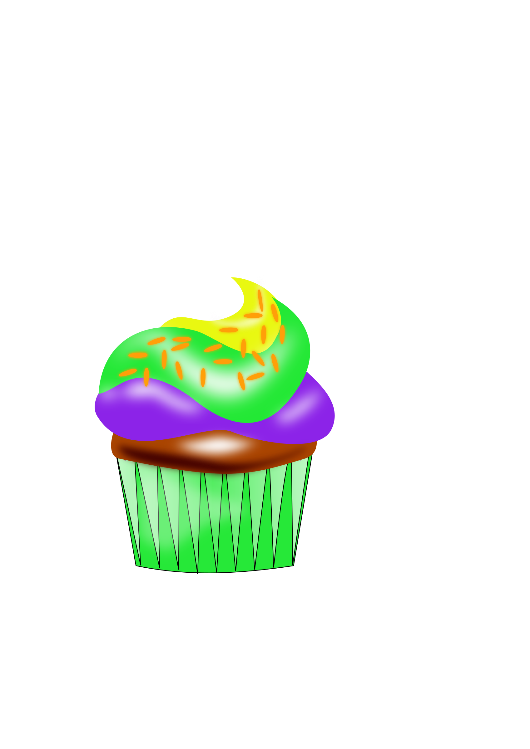 cupcakes clipart on top