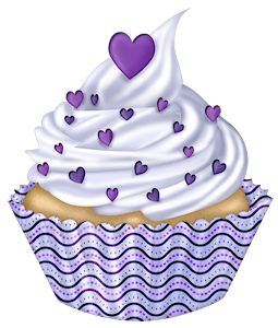 cupcakes clipart purple cake