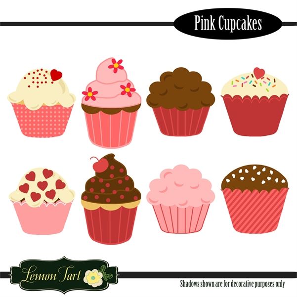 cupcakes clipart red