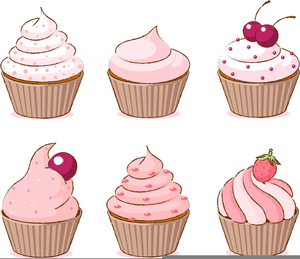 Cupcakes clipart royalty free. Cupcake black and white