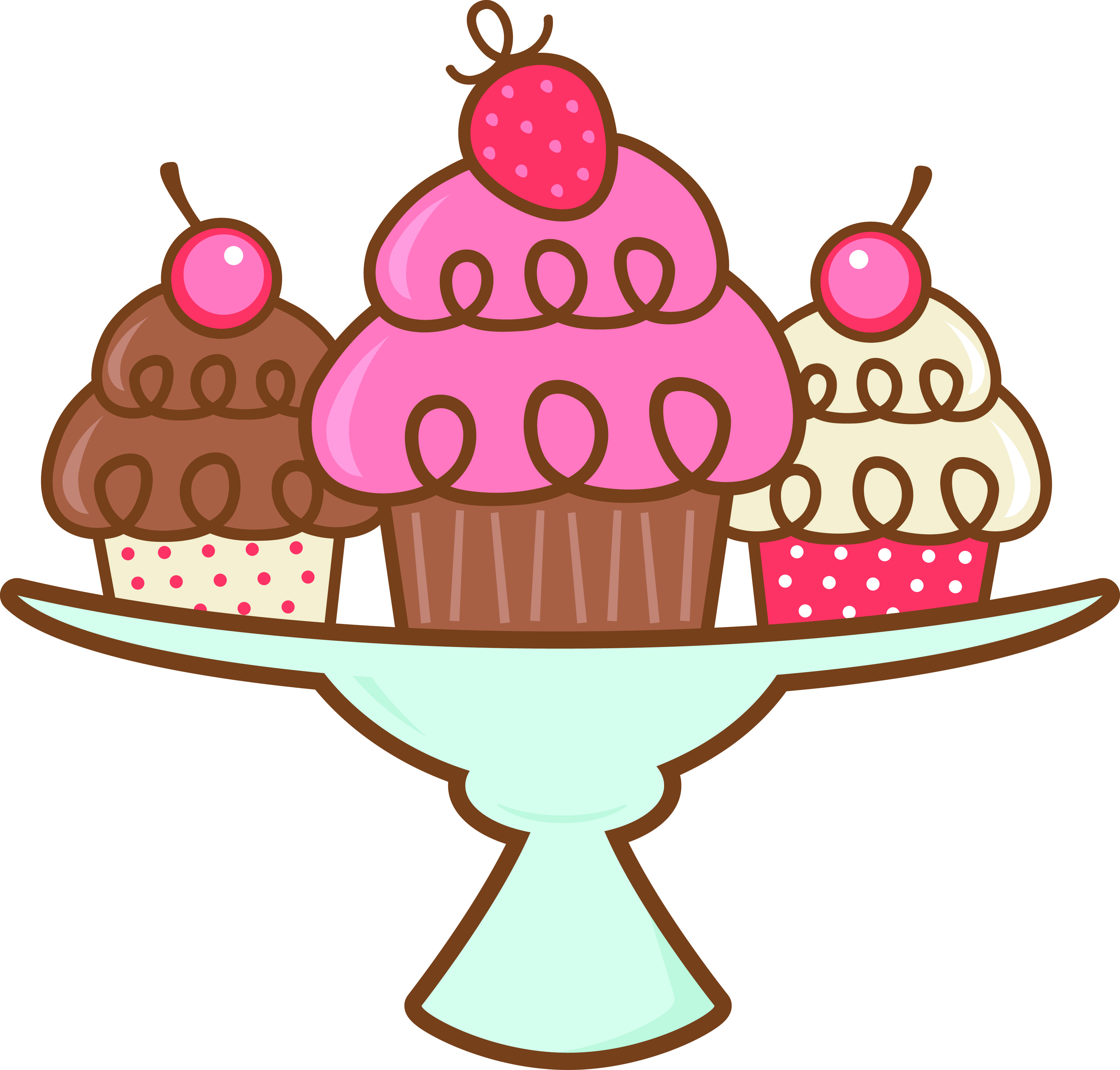 Cupcakes clipart tray cupcake. Pastelitos svg files illustration