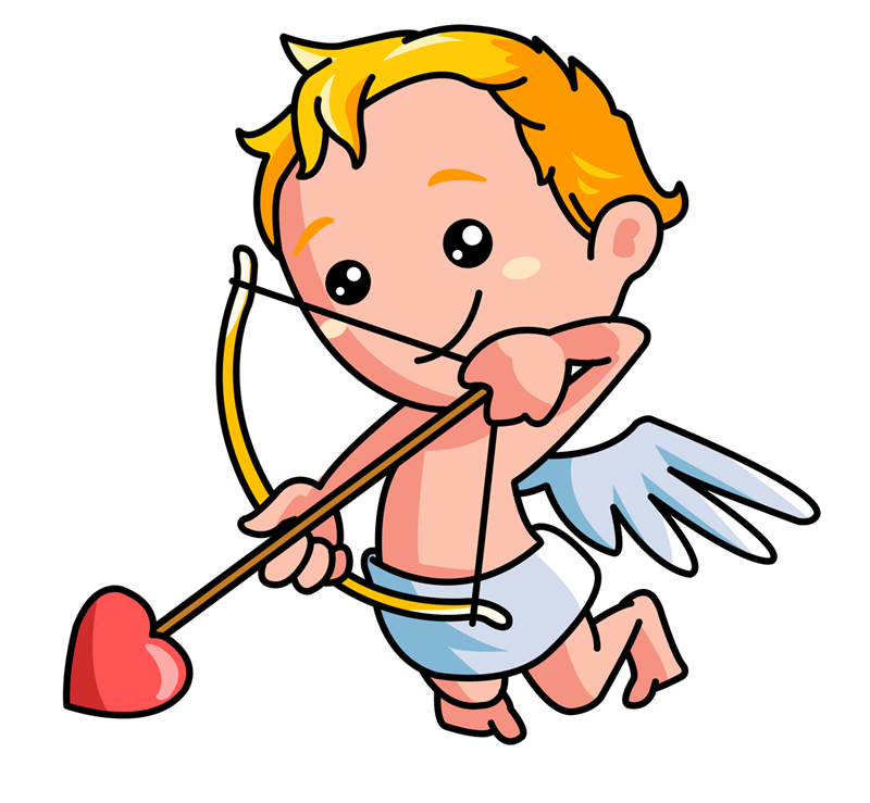 february clipart cupid