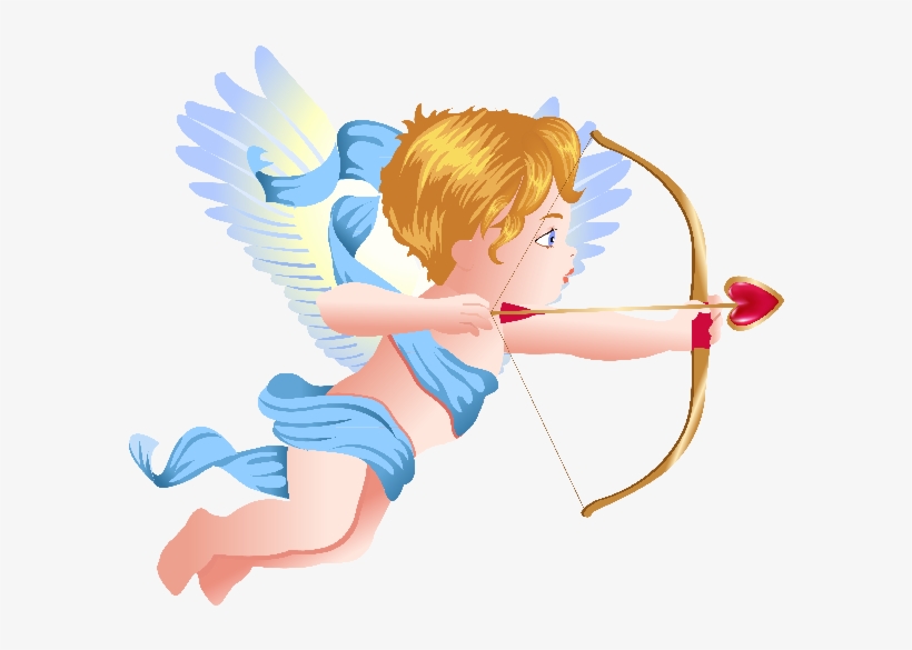 cupid clipart blue