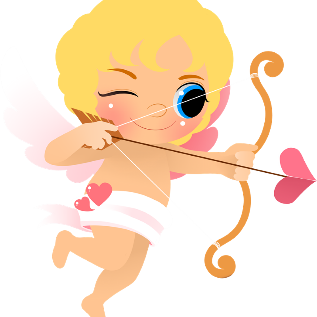 Cupid flying
