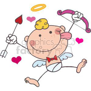 cupid clipart flying