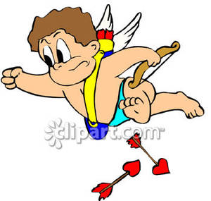 cupid clipart flying