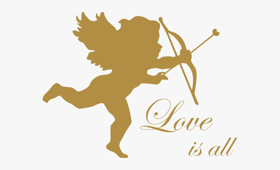 cupid clipart gold