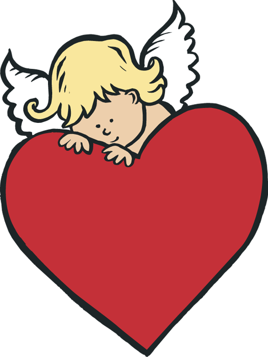 cupid clipart heart