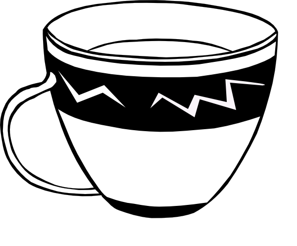cups clipart cupblack