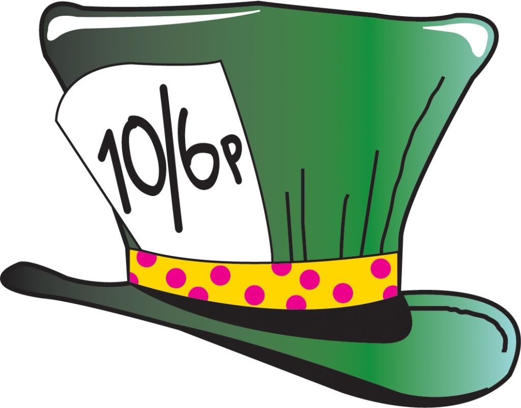 cups clipart mad hatter hat