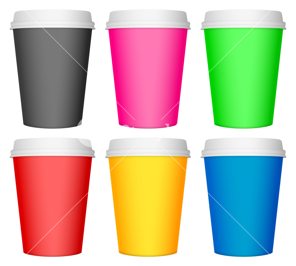 cups clipart plastic color
