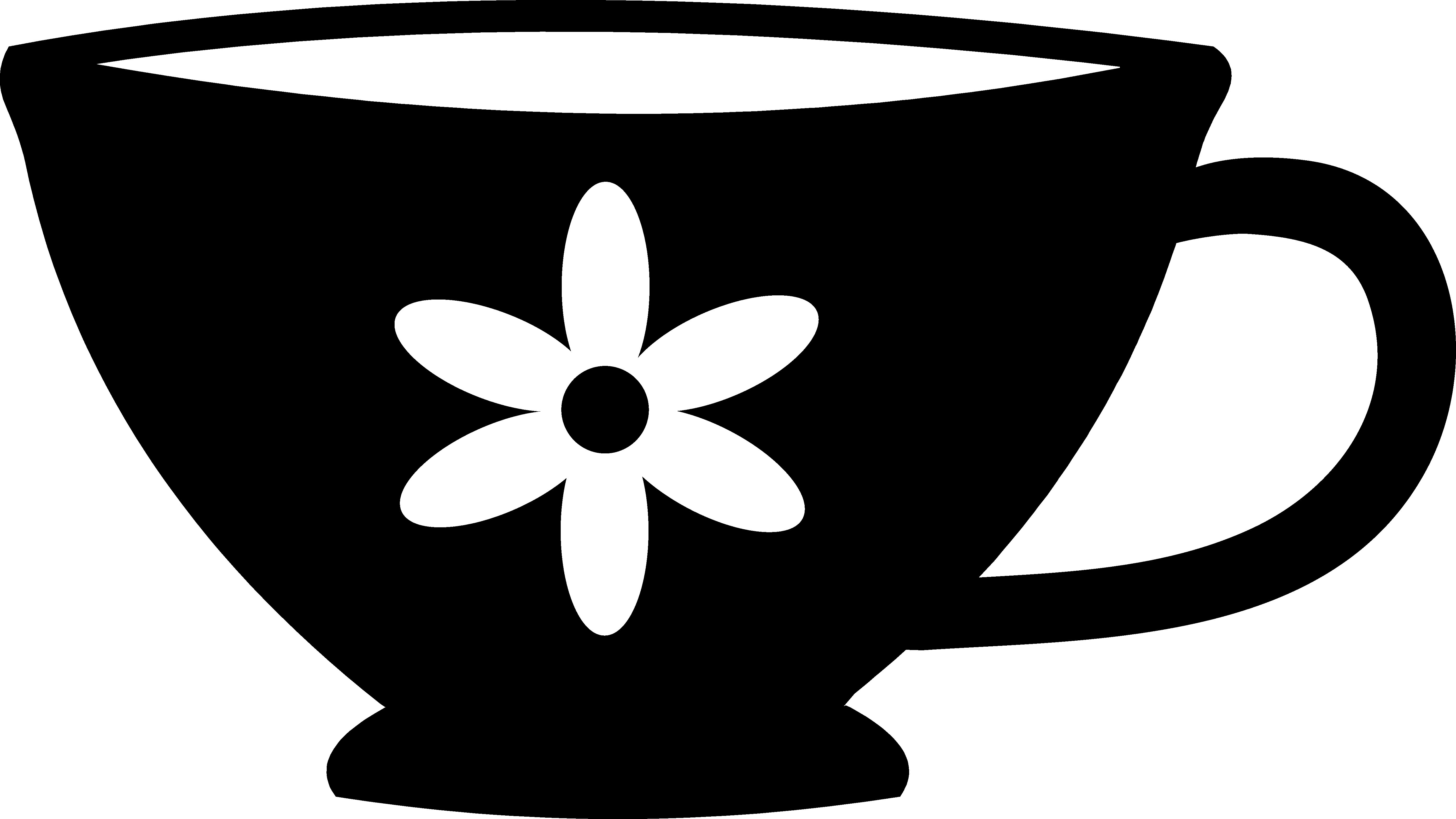 cups clipart silhouette
