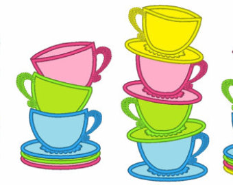 cups clipart teacup stack