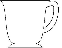 cups clipart template