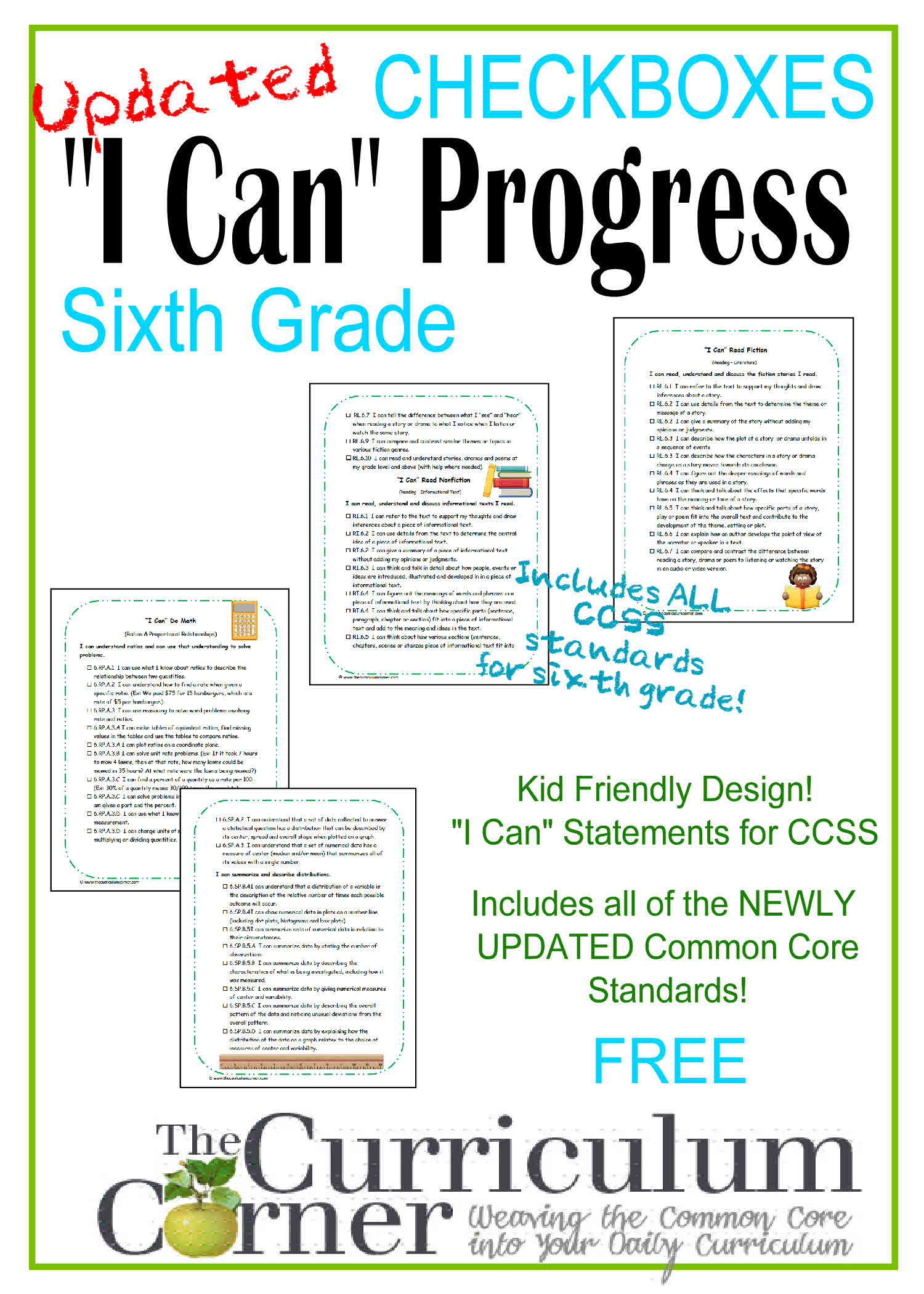 Curriculum clipart 6th grade. Standards archives page of