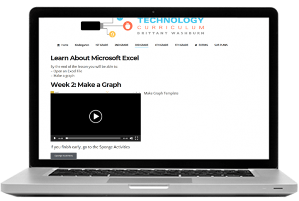 Elementary technology . Curriculum clipart book computer