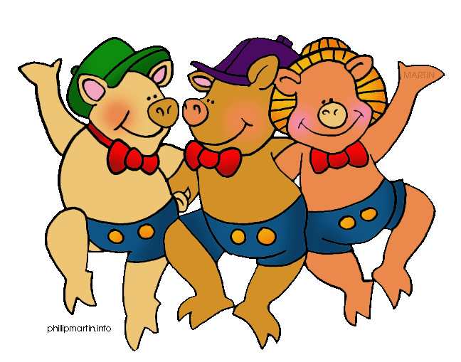 Curriculum clipart literacy. Three little pigs free