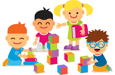 play clipart many child